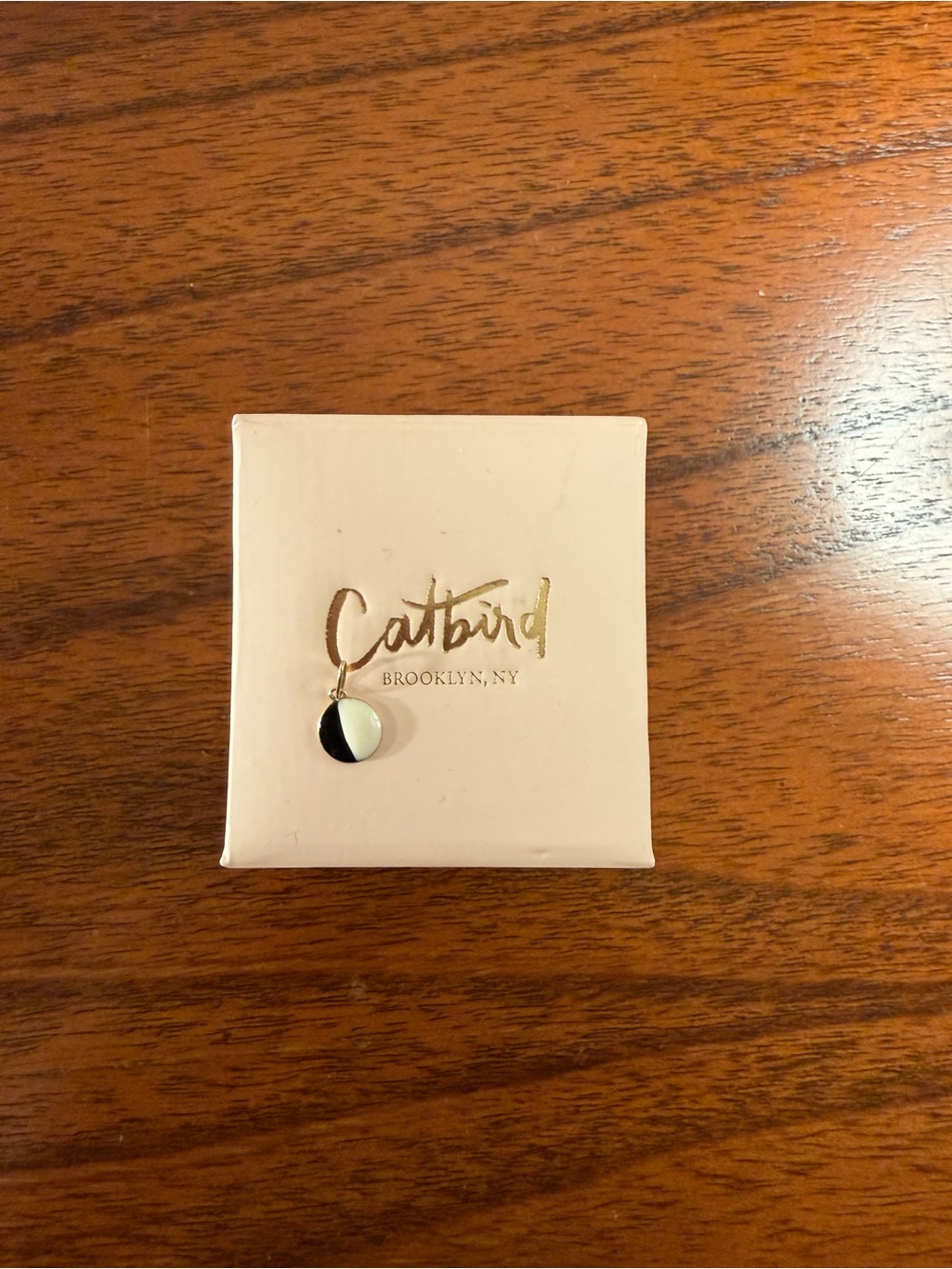 Catbird 14k Black and White Cookie Charm